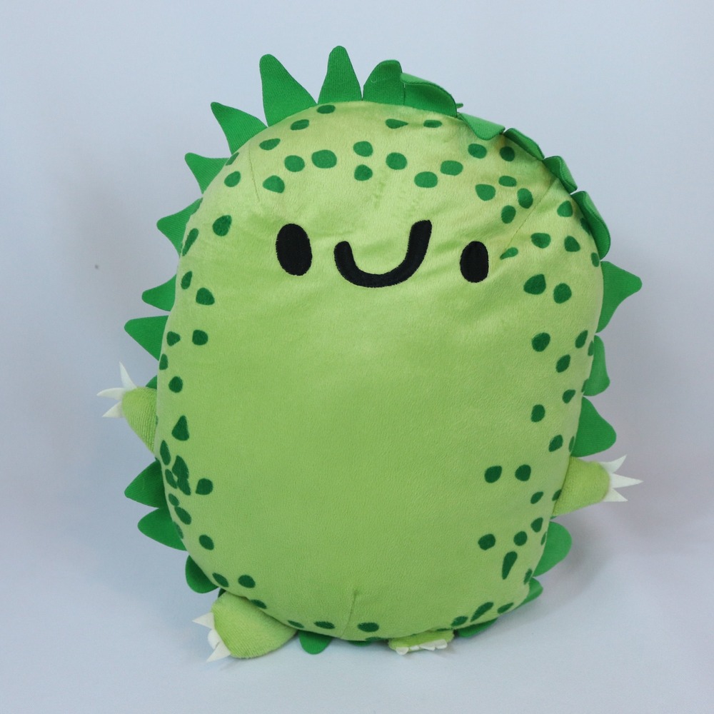 Ikea Sagoskatt Plush Kotten The Hedgehog Dinosaur Monster Green Pillow Rare 2018